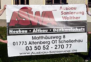 Gerüstplane für Ausbau Sanierung Walther